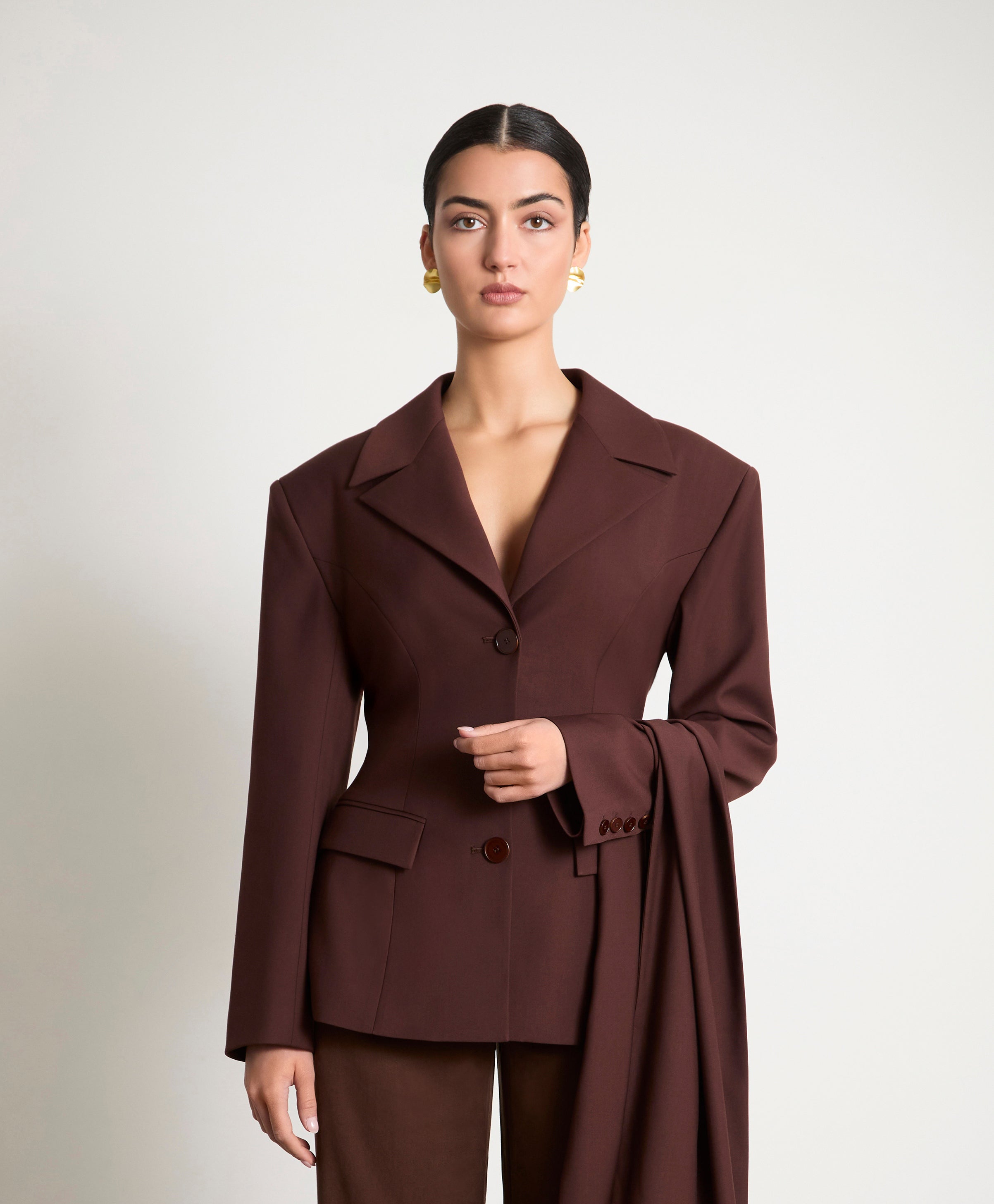 Hourglass Cape Blazer