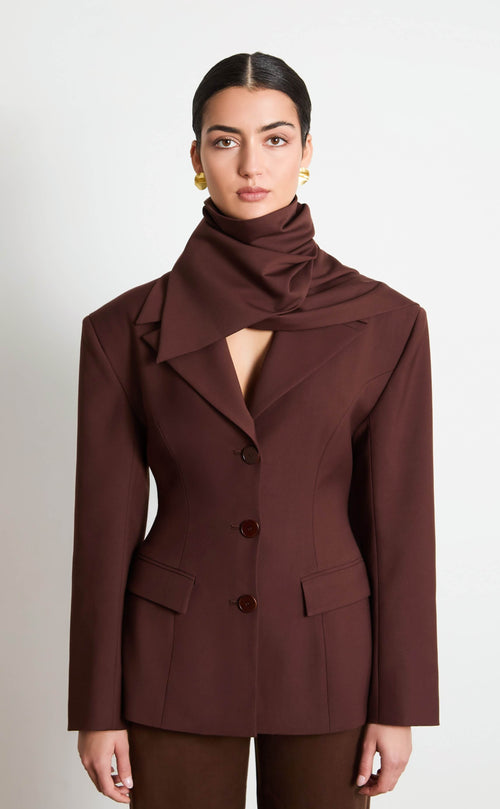 The Hourglass Cape Blazer